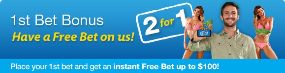 Woo hoo! TWO bets FOR the price of ONE at sportsbet.com.au